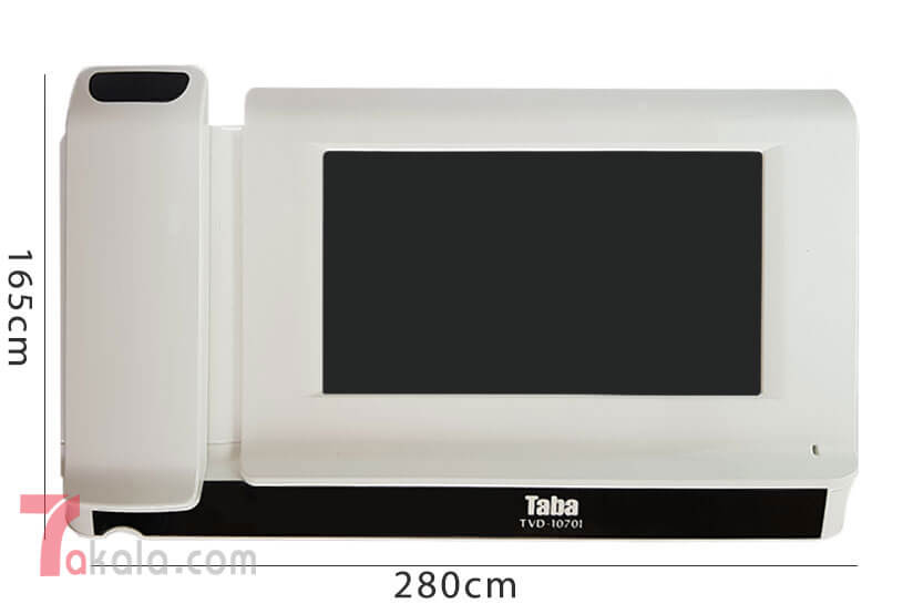 ابعاد آیفون تصویری تابا TVD-1070